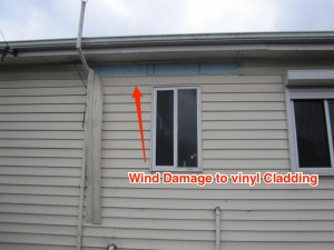 Wind Damage to Vinyl Cladding